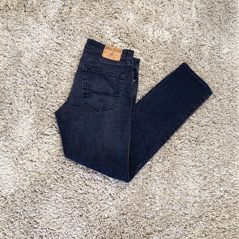 Hollister Men's Skinny Black Jeans   34X32